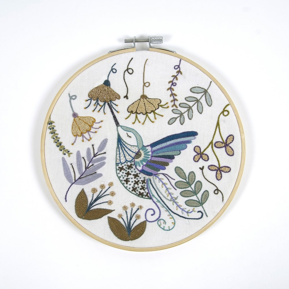 Kit de bordado “colibrí” – Diseños Para Bordar