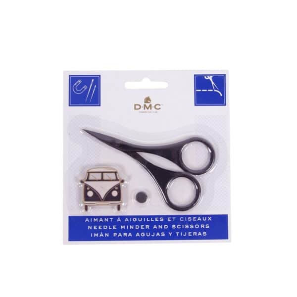 U2362 NOIR-Aimant a aiguilles et ciseaux_