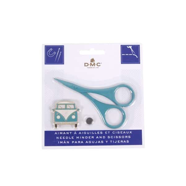 U2362 VERT-Aimant a aiguilles et ciseaux_